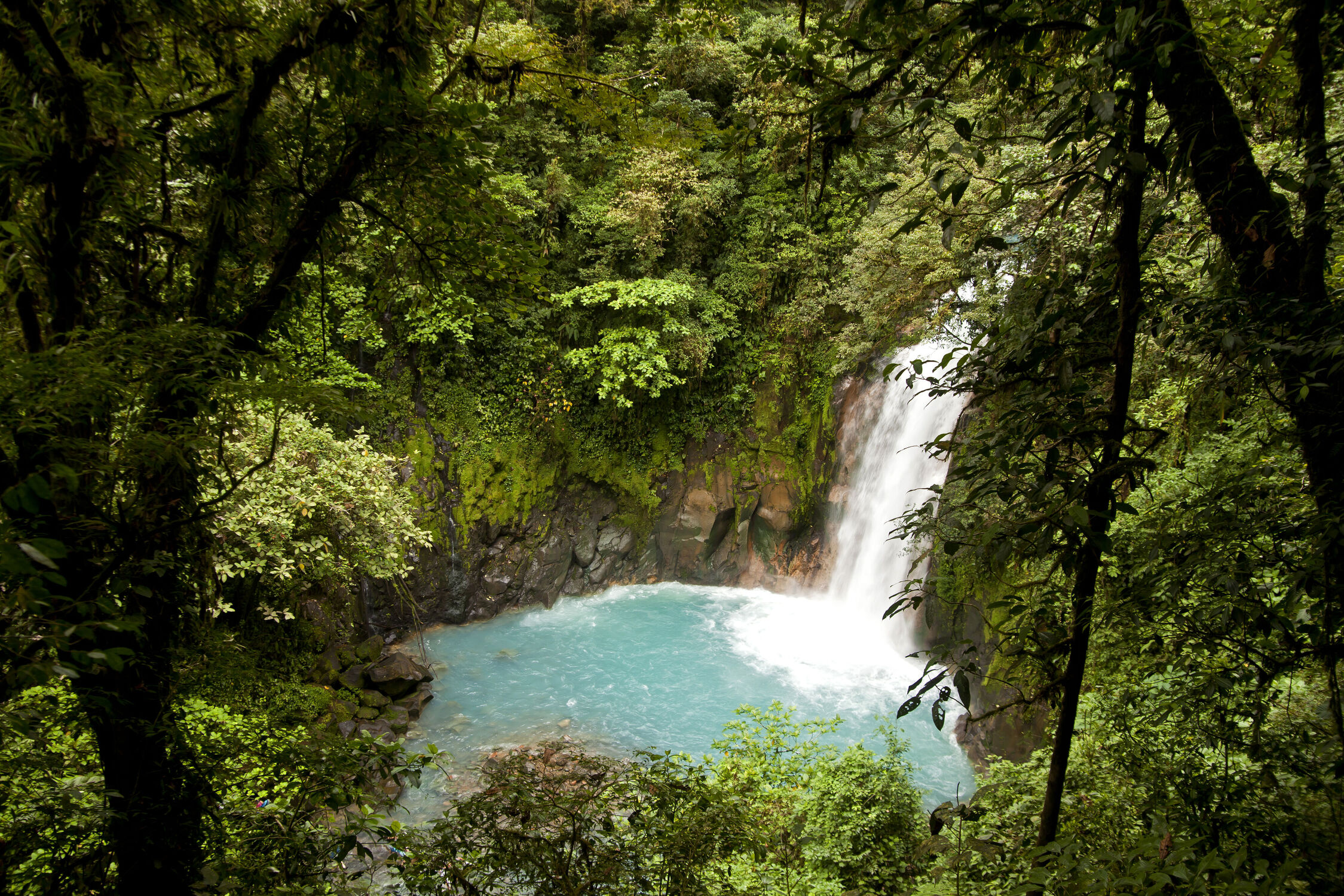 Bild mit Wasserfall, Costa Rica, Dschungel, Lateinamerika, Mittelamerika, Volcán Tenorio