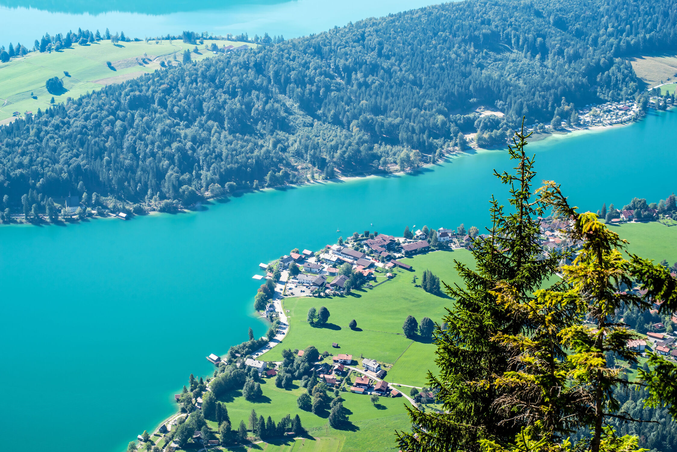 Bild mit Natur, Wasser, Landschaften, Jahreszeiten, Deutschland, Sommer, Naturschutzgebiete, Bayern, Walchensee, Alpensee