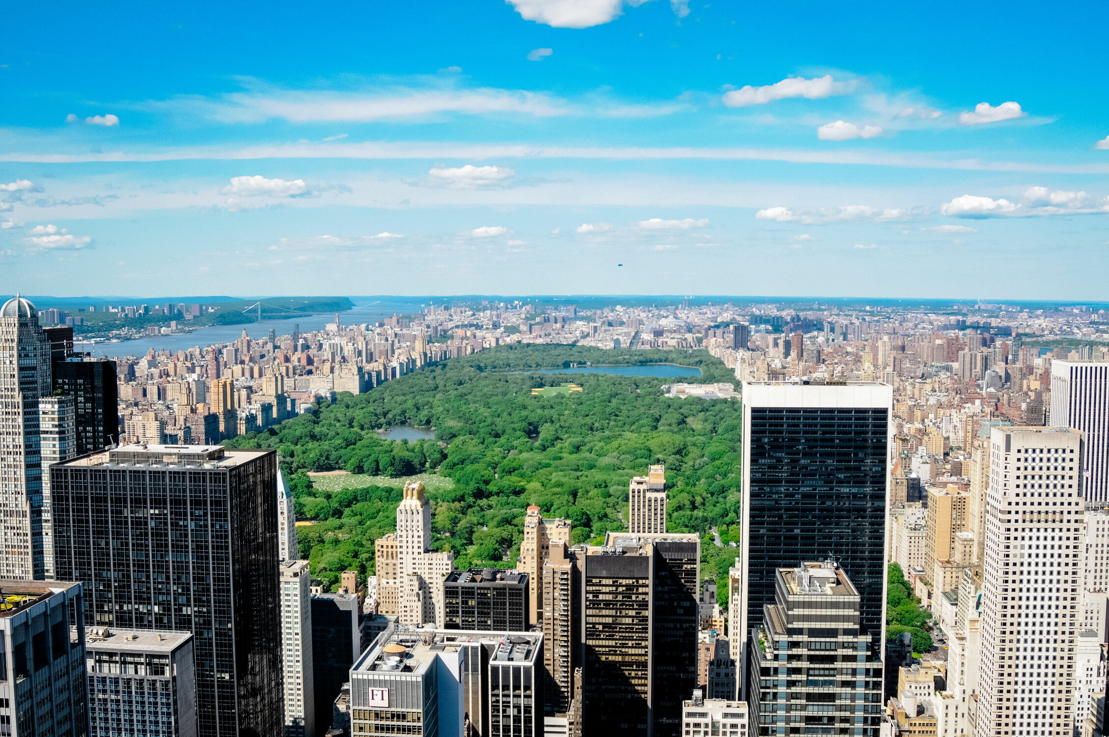 Bild mit Grün, New York, Skyline, aussicht, Central Park
