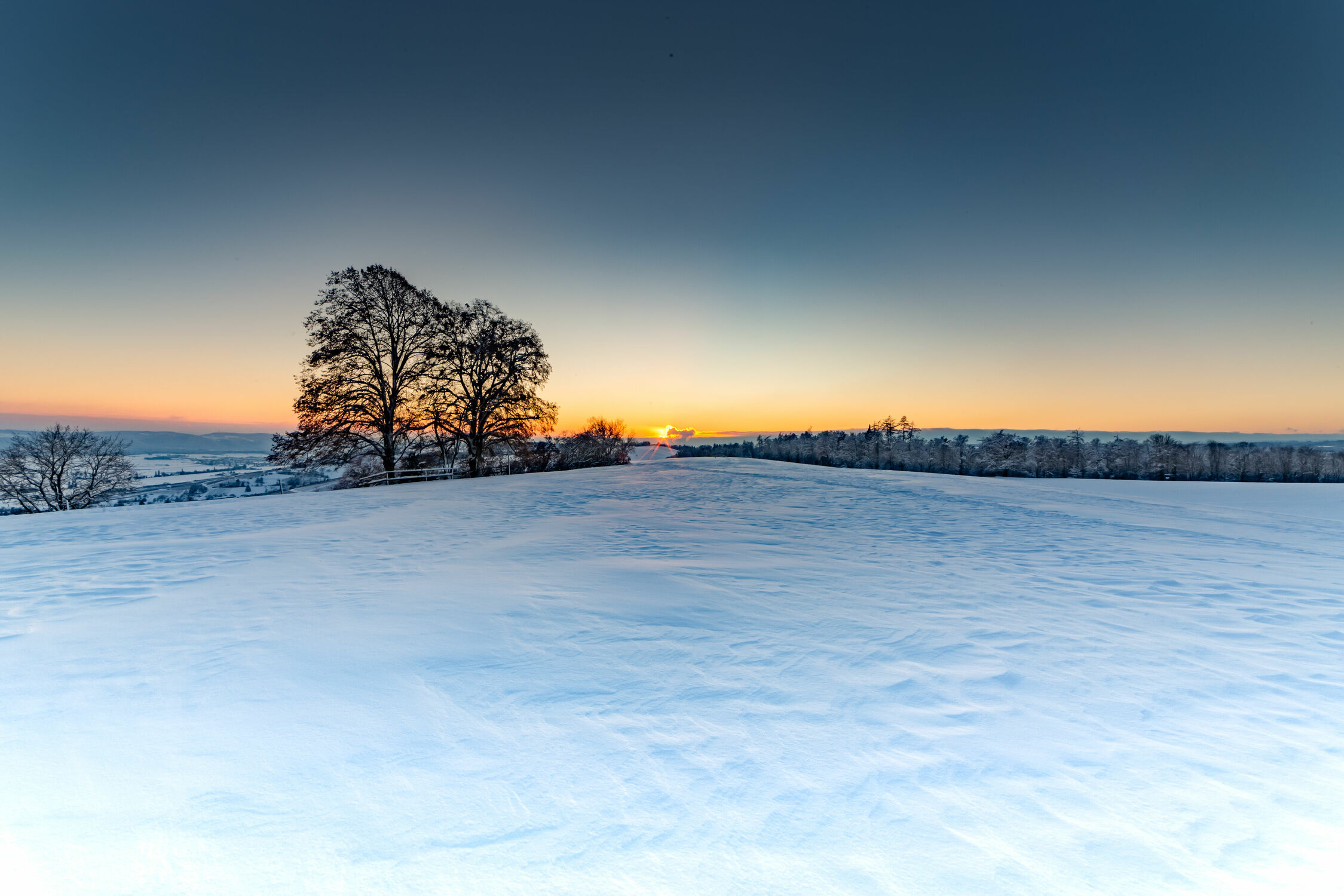 Bild mit Winter, Schnee, Schnee, Sonnenuntergang, winterlandschaft, Schaffhausen