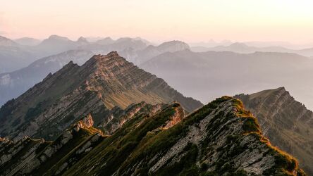 Bild mit Berge, Sonnenuntergang, Berggipfel, Traum