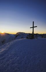 Traumhafter Sonnenuntergang in den Alpen