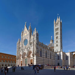 Bild mit Italien, Toskana, Kathedrale, Gotik, Dom, Marmor, Siena