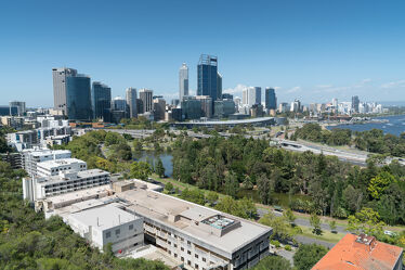 Bild mit Städte, Panorama, Skylines & Hochhäuser, Reisen, Tourismus, Australien, Perth, Western Australia