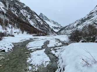 Schweizer Alpen im Winter