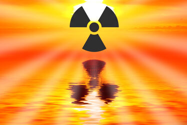Bild mit Wasser, Meer, ozean, Symbol, zeichen, Katastrophe, Kernenergie, Strahlung, Radioaktiv, Totenkopf