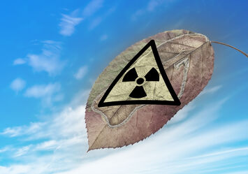 Bild mit Blatt, Symbol, zeichen, Atom, Unfall, Katastrophe, Kernenergie, Strahlung, Radioaktiv, Kernschmelze