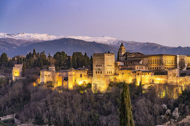 Bild mit Nacht, spanien, Andalusien, Granada, Alhambra