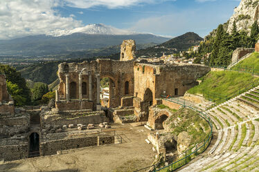 Bild mit Italien, Sizilien, Ätna, Taormina, Teatro Greco