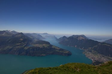 view towards lake lucerne and the part of lake uri