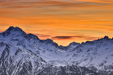 Sonnenuntergang Walliser Alpen