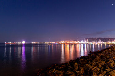 Bild mit Yachthafen, Nachtaufnahmen, Nacht, Stadthafen, Nachtaufnahme, mallorca, Palma de Mallorca, Palma
