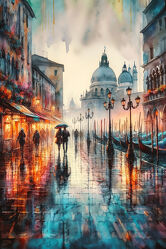 Venedig bei Regen