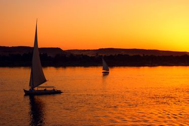 Bild mit Sonnenuntergang, Segelboote, Sonnenaufgang, Boote
