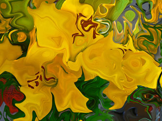 Bild mit abstraktes aus blüten