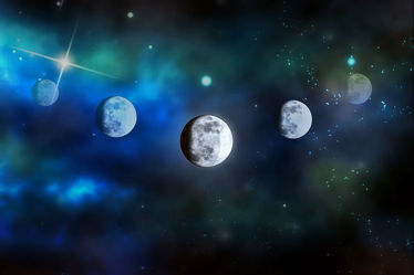 Bild mit Himmel, Mond, Sky, Sterne, mystisch, Planeten, Sternenhimmel, Weltall, Weltraum, gothic, mondbilder