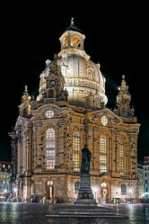 Bild mit Architektur, Gebäude, Sehenswürdigkeit, Dresden, Dresdner Frauenkirche, Frauenkirche, Kirche, Sachsen, Saxony, Martin Luther