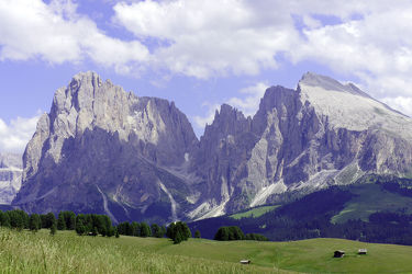 Langkofel und Plattkofel in Südtirol