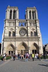 Bild mit Wahrzeichen, Gotisch, Frankreich, Sehenswürdigkeit, Kirche, Reisen, Reisefotografie, Paris, Notre Dame, Kathedrale, Kirchengebäude