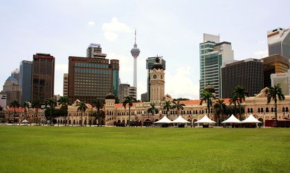Bild mit Reisefotografie, Skyline, hochhaus, wolkenkratzer, malaysia, asien
