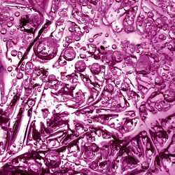 Bild mit Metall, Hintergrund, Abstrakt, Tropfen, pink, rückwand, background, chrom, metallisch