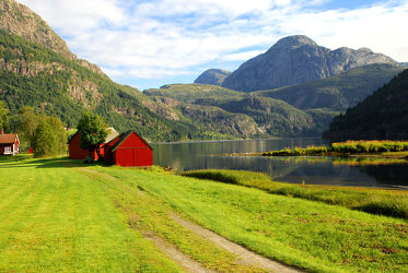 Bild mit Natur, Wasser, Landschaften, Berge, Landschaft, See, Norwegen, berg, Gebirge