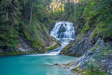 Bild mit Natur, Wasser, Wald, Wasserfall, Bayern, Strömung, Walchensee, fliessend, Obernachkanal, Kaskaden