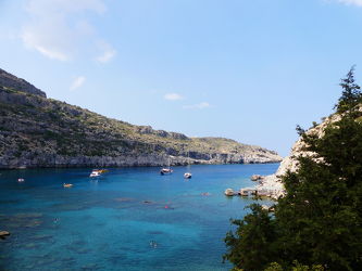 Bild mit Urlaub, Segelboot, Meer, Mittelmeer, Küste, Griechenland, Bucht