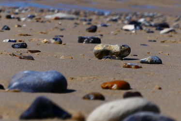 Bild mit Meere, Sand, Strand, Steine, Ebbe