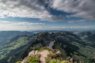 Bild mit Alpen Panorama, Weitblick, Sonnen Himmel, Landschaftspanorama, Berggipfel