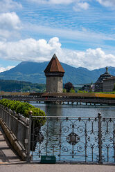 Bild mit Landscape & City, City, Schweiz, Luzern, Wasserturm