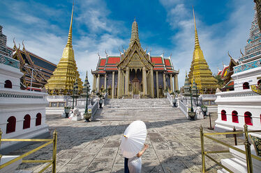 Bild mit Kunstwerk, asien, südostasien, Tempelanlagen, Religion, Kultur, Palast, Thailand, Bangkok, Königspalast