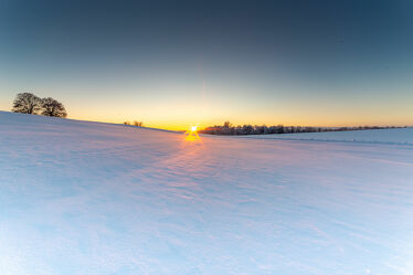 Bild mit Schnee, Sonnenuntergang, Schaffhausen