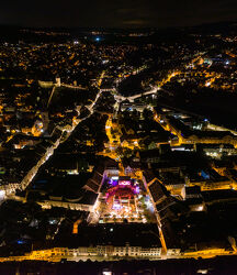 Bild mit Nachtaufnahmen, Drohnen, Schaffhausen