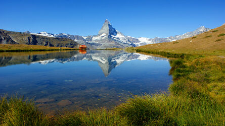 Bild mit Natur, Landschaften, Berge, Reisefotografie, Reise, Schweiz, Spieglungen, Matterhorn, Zermatt