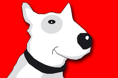 Bild mit Hunde, Hund, Dog, Zeichnung, Illustration, Bullterrier, Hundebild